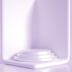 Beautiful luxury background pedestal. 3d illustration, 3d rendering.