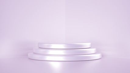 Beautiful luxury background pedestal. 3d illustration, 3d rendering.