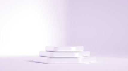 Beautiful luxury background pedestal. 3d illustration, 3d rendering.