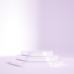 Beautiful luxury background pedestal. 3d illustration, 3d rendering.
