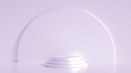 Beautiful luxury background pedestal. 3d illustration, 3d rendering.