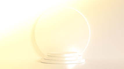 Beautiful luxury background pedestal. 3d illustration, 3d rendering.