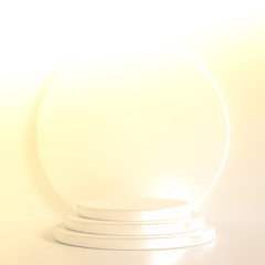 Beautiful luxury background pedestal. 3d illustration, 3d rendering.