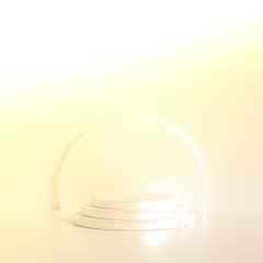 Beautiful luxury background pedestal. 3d illustration, 3d rendering.