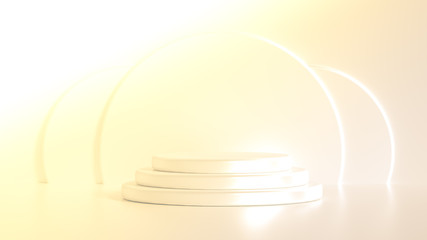 Beautiful luxury background pedestal. 3d illustration, 3d rendering.