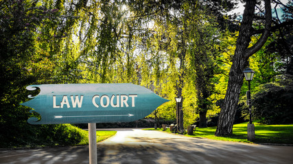 Street Sign to Law Court