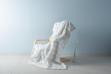 Thin quilt, blanket and bedding keep warm and comfortable