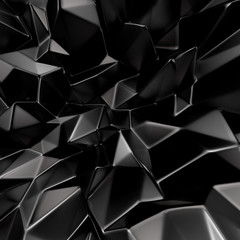 Obraz premium Abstract triangle crystal background. 3d illustration, 3d rendering.