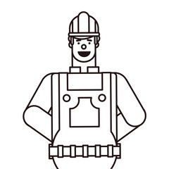 flat design people happy labor day