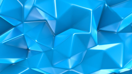 Abstract triangle crystal background. 3d illustration, 3d rendering.