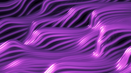 Obraz premium Beautiful bead ribbon holiday background. 3d illustration, 3d rendering.