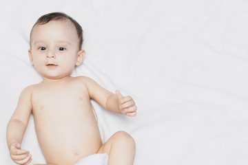 9 month naked baby boy