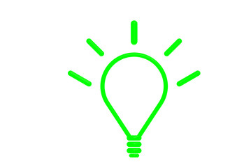 Led Light Bulb line icon illustration