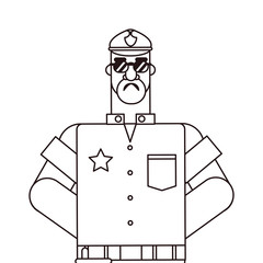 flat design people happy labor day