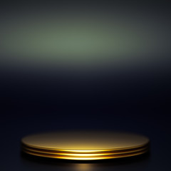 Beautiful luxury background pedestal. 3d illustration, 3d rendering.