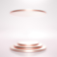 Beautiful luxury background pedestal. 3d illustration, 3d rendering.
