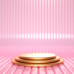 Beautiful luxury background pedestal. 3d illustration, 3d rendering.