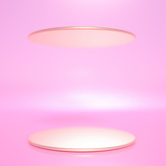 Beautiful luxury background pedestal. 3d illustration, 3d rendering.