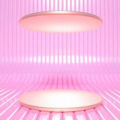 Beautiful luxury background pedestal. 3d illustration, 3d rendering.