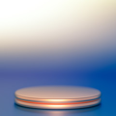 Beautiful luxury background pedestal. 3d illustration, 3d rendering.