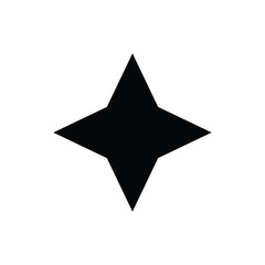 Black star - vector icon