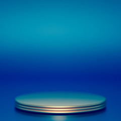 Beautiful luxury background pedestal. 3d illustration, 3d rendering.