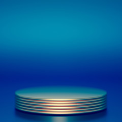 Beautiful luxury background pedestal. 3d illustration, 3d rendering.