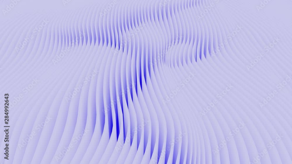 Poster looped animation. abstract colorful wavy background in blue color. modern colorful wallpaper. 3d ren