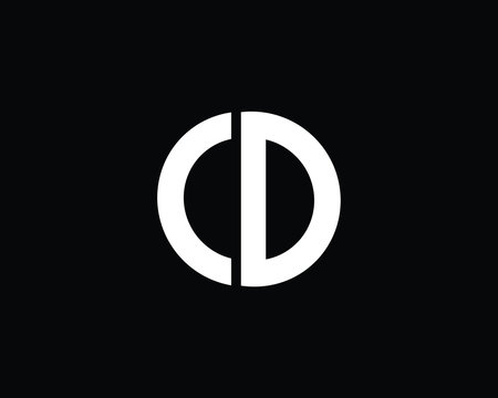 Outstanding Professional Elegant Trendy Awesome Artistic Black and White Color OO CD OC OD Initial Based Alphabet Icon Logo