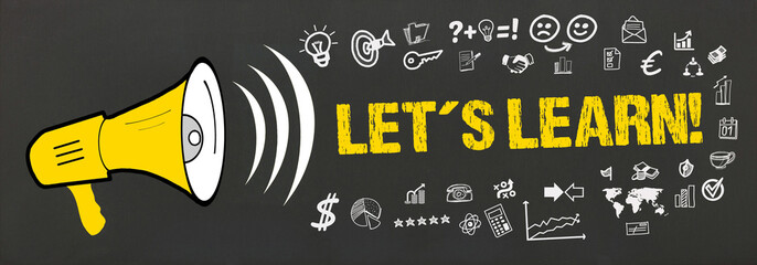 Fototapeta premium Let´s learn! 