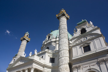 Karlskirche Church in Vienna, Austria