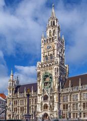 Fototapeta na wymiar New Town Hall, Munich, Germany