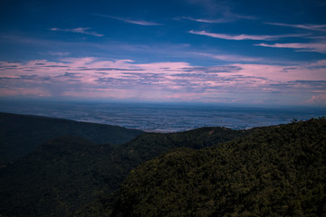 View of ountains from Bangladesh Viewpoint in Cherrapunji, Meghalaya, India