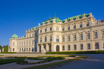 Fototapeta na wymiar Belvedere Palace in Vienna, Austria