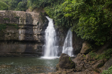 Fototapeta na wymiar Dawki Waterfall (Umngot River) in Meghalaya, India
