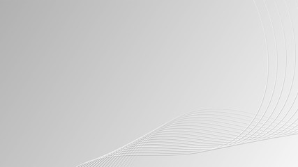 Abstract Wavy Smooth Gradient Lines with White Grey Gradient Background for Designs Web Design Banner Poster etc.
