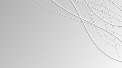 Smooth Abstract Wavy Lines Vector with White Grey Gradient Background for Designs Web Design Banner Poster etc.