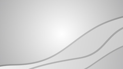 Smooth Abstract Wavy Gradient Lines Vector with White Grey Gradient Background for Designs Web Design Banner Poster etc.
