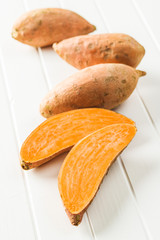 The sweet potatoes.