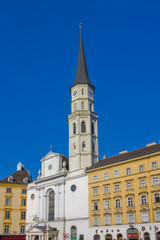 Fototapeta na wymiar Church of St. Michael on Michaelplatz in Vienna, Austria