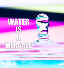 Water droplet - water resources are running out