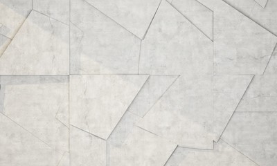 concrete wall with geometric shapes