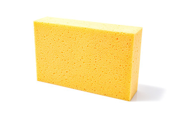 Sponge for cleaning isolated on white background.