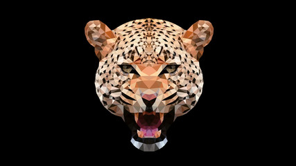 Geometric Animal - Tiger Wallpaper © nicolabattistoni