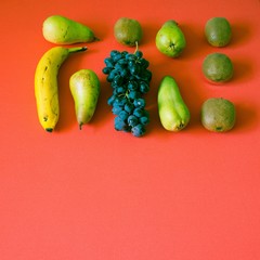 frisches Obst auf Hintergrund