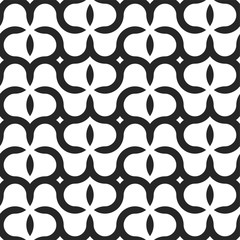 Seamless vector geometric pattern with creative shapes. Endless grid background. Modern repetitive design.