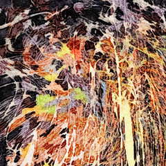 Abstract artistic watercolor background, wet splashes and strokes of paint on paper, stylish trendy pattern for print on cloth or canvas wall decor, printable production decoration template backdrop