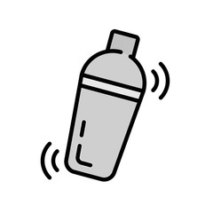 Shaker filled icon, Device used to mix beverages