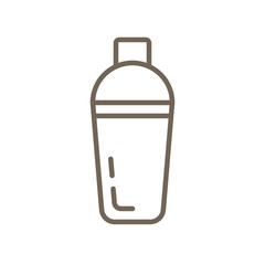 Shaker line icon, Device used to mix beverages