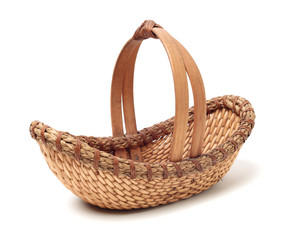 Obraz premium empty basket on white background 